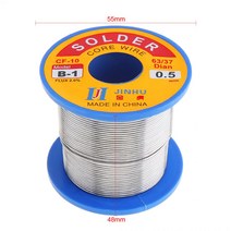 솔더 와이어 0.5/0.6/0.8/1.2mm 300g 63/37 B-1 주석 전기 납땜 인두용 2.0% 플럭스가있는 깨끗한 로진 코, 05 0.6mm 500g