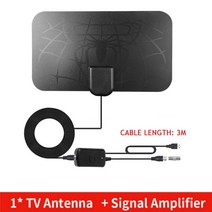 8K 4K TV 안테나 글로벌 디지털 1080P DVB-T2 부스터 HD RV 야외 자동차 실내 스마트 EU 플매트 카펫 러그, [05] Antenna or Amplifier