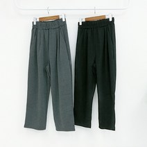 빅걸스토리 여성용 빅사이즈 분또 주름 밴딩 스판 배기핏 바지