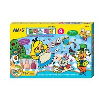 아모스 [아모스] 글라스데코 9번 (17색)+(금색 테두리펜1개/검정 테두리펜2개), 단품, 단품
