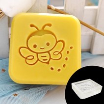 꿀벌 패턴 천연 수제 수지 비누 스탬프 DIY 핸들 공예 만들기 도구 투명 스타일 인감, 05 Stamp No Handle