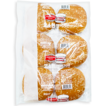 [무료배송]삼립 고소한 햄버거번 18개(6입 3봉) 참깨햄버거빵 샌드위치