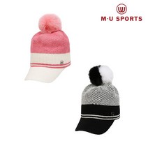 엠유스포츠 [엠유스포츠] 여성 폭스 방울 니트캡 (MU21733H212), 화이트