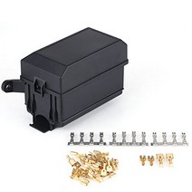 12-Slot Fuse Relay Box [6 Relays Slot] [6 Blade Fuses Slot] Keenso Fuse Relay Box Holder for Automo, normal, popular