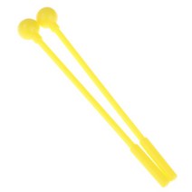 드럼 스틱 20cm 타악기 드럼 스틱 소형 성인용 말렛 리듬 고무 키즈 2 개/세트, 04 yellow