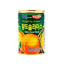 펭귄 황도 슬라이스, 400g, 2개