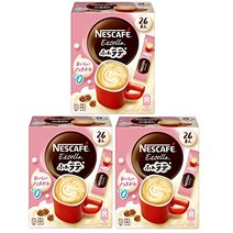 네슬레 네스카페 엑셀라 푹신한 라떼 맛있는 비 스위트 26P×3상자 ネスレ ネスカフェ エクセラ ふわラテ おいしいノンスイート 26P×3箱