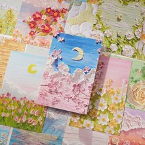 [에이치홈]유화 꽃 문예 포토 엽서 30종 세트, 포토 엽서 30종 Set Type 06.