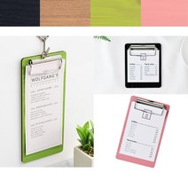 걸이용고리 식당 우드 빌지판 계산서꽂이 상황판 술집 병원차트 메뉴판, 1개, 200/검정