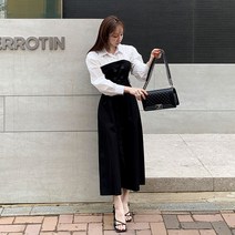 떳다그녀 레빈츠 더블 트렌치 롱 원피스