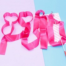 리듬체조리본 운동회 재롱잔치 리듬체조 리본 수구 미터 댄싱 걸스 댄스 아트 배턴 빙빙, 로즈 레드