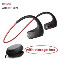 무선골전도 블루투스이어폰original dacom 선수 블루투스 헤드셋 터치 제어 무선 헤드폰 ipx7 방수 스포츠 스테레오 이어폰 달리기골전도블루투스이어폰, 새로운 빨간 선물 상자