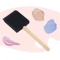 스폰지 붓 페인트 물감 DIY 페인팅 도배 스펀지 브러쉬 5 cm