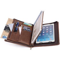 아이패드 프로 11용 가죽 포트폴리오 정품 패드폴리오 케이스 펜슬 홀더 지퍼 포켓 포함 11/아이패드 10.5/10.2인치 아이패드/아이패드 9.7용