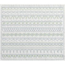 사시코 자수 호비라호비레 프린트천 - 레이스 문양