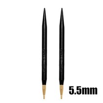 줄대바늘 두근두근대바늘레슨시리즈+바늘세트 대바늘세트 대바늘 교환 가능한 흑단 원형 바늘 스웨터 직조 도구 양모 면사 DIY 니트 액세서리, [04] Needle 5.5mm