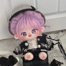 20cm 무속성 솜인형옷 가죽슈트 가죽치마 인형몸체 포함, 20CM(스켈레톤 제외), 자켓 (인형옷만)(모자 서비스 재고소진시까지)