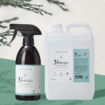 3% 편백오일 함유 피톤치드 편백수 새집증후군 고기냄새 땀냄새등 잡내 제거 탈취제 2.5 리터 ( 500 ml 본품 + 2 L 리필 )