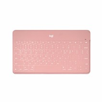 로지텍 KEYS TO GO 키즈투고 블랙 블루투스 무선 키보드, 핑크, KEYS TO GO 블루투스 키보드