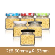 [유리병]프리미엄사각80ml(G-4) 144개 46파이, 철마개_검정 / 144개 1BOX
