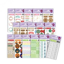 (원운용품)감성스티커 16종 (1봉3장) 10봉묶음 원아수첩 학습교재 학급운용 학급운용교재 신학기준비 입학준비, NO.162 감성-할로윈데이