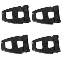 4 조각 강한 스노우 보드 바인딩 슬라이더 스트랩 버클 작은 조절 불가능한 사이드 스트랩 버클, 없음