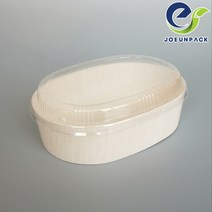 친환경 우드도시락 타원형 SWS FLR-06 50개세트 GI 소량