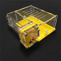 개미 포도 2 튜브 먹이 공간 둥지 농장 아크릴 곤충 빌라 펫 마니아 집 개미용, [01] S, [04] yellow