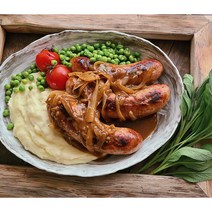 잉글리시 뱅어스 English Bangers / 숙성맨 살루메리아 브리티쉬 뱅어 잉글리시 브렉퍼스트 영국 소시지 뱅어스 앤 매쉬 샤퀴테 수제 소시지 소시지납품 고급소시지, 300g, 1개