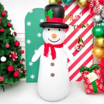 [북극곰튜브] 크리스마스 오뚝이 대형 튜브 풍선 140cm [눈사람]