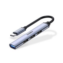 베이식스 C타입 4포트 USB 3.0 2.0 무전원 멀티허브 BU4C
