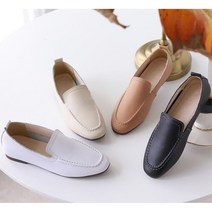 워킹맘 회사원 출근룩 가죽단화 여성로퍼 결혼식신발 신발