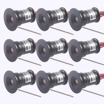 직부조명 12V 쿠커 후드 미니 실내 Downlight 디 밍이 가능한 Led 명소 캐노피 1W 15mm RGB 계단 캐비닛 빛, 02 White Housing_02 120 Degree, 04 12V RGB