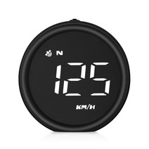 Car Head Up Display Automatic Adjustment Speed Water Temperature HUD Digital Gauges For All Cars Tru, [01] Black