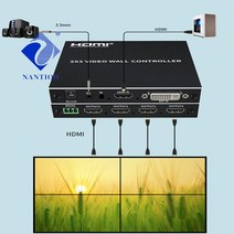 TV 벽 2x2 HDMI 비디오 월 컨트롤러 프로세서 1080P 60Hz 1X2 1X4 1X3 2X1 3x1 4X1 스티칭, 한개옵션0