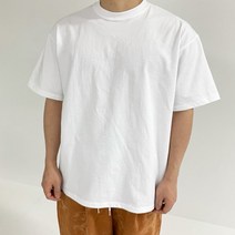 공용 레이어드 오버핏 워싱 반팔티셔츠