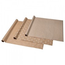 이케아 VINTERFINT 빈테르핀트 포장지 믹스패턴 브라운 3x0.7 m 2.10 m²x3 개