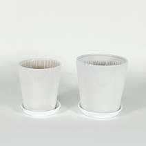 베이직 대형분갈이화분 3사이즈, 1.민자 소+중 세트 (기본받침)