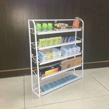 슈퍼마켓 편의점 카페 약국 진열대 매대 선반 진열장, 상세이페이지 참고, 45x15x67cm 흰색 가격 표시줄