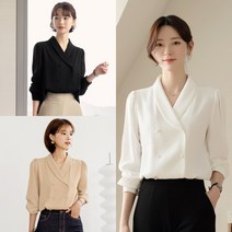 시크라인 앱솔린 숄카라 블라우스 CLMA-B-18
