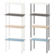 이케아 LAGKAPTEN 테이블 (120x60)+ADILS 기본다리세트, 화이트상판-화이트다리