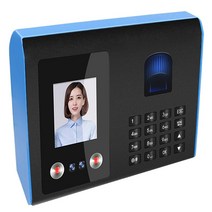 출퇴근기록기지능형 출석 기계 얼굴 지문 비밀 번호 인식 믹스 음성 직원을 위한 생체 측정 시간 시계 5, 01 EU Plug