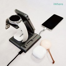 초고속 무선충전기 워치 에어팟 충전 거치대 탁상용, 애플워치_합본2 IQW-6100