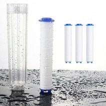 샤워기 리필필터 4개입 녹제거 불순물제거 필터 수압상승 절수절약 다기능 샤워기필터