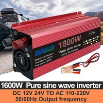 EASUN 순정 사인파 인버터 전압 변압기 전력 변환기 태양광 자동차 2200W 3000W DC 12V 24V AC 110V 220V, [02] IPOWER-1600W, [02] 24V, [01] 110V 60Hz