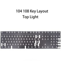 기계식 키보드 전체 포론 스위치 게이머 음소거 폼 조명 아래 상단 3 5 핀 핫 코튼, 한개옵션2, 13 104 108 Top Light, 02 PORON