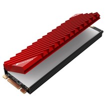 CPU쿨러 jonsbo 라디에이터 방열판 냉각 패드 m.2 2280 nvme ssd, 협력사, 빨간색 m2 방열판