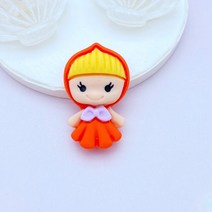 쇼파뒤 카페 인테리어 가게오픈 개업 결혼 선물 노호혼 재물복 새로운 미니 귀여운 만화 공주 플랫 백 수지 카보 숑 스크랩북 DIY 쥬얼리 공예 장식 액세서리 K49 20 개, [06] D