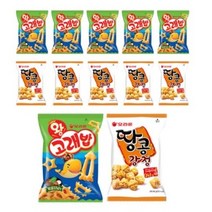 오리온 땅콩강정 80g x 6p + 왕고래밥 볶음양념맛 스낵 56g x 6p, 12세트