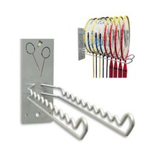 라켓 거치대 걸이대 벽부착형 배드민턴 운동기구 보관, 상세페이지 참조